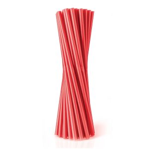 0158 – Bioplastové slamky červené, 7mm (250 ks)